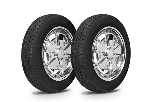 VW Bug Wheel & Tire Package, Yokohama Tires & EMPI 5 Lug W/ Alloy Chrome Wheels Set Of 4 - Moore Parts