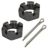 Vw Bus Rear Axle Nuts W/Pins 46mm (AIRTEC). Type 2 Transporter 1964 - 79, Pair - Moore Parts