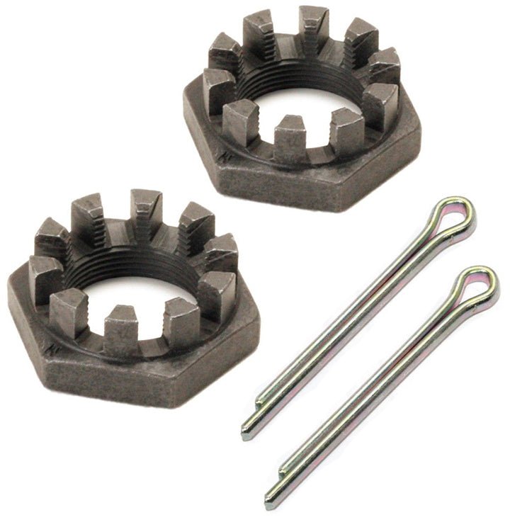 Vw Bus Rear Axle Nuts W/Pins 46mm. Type 2 Transporter 1964 - 79 & Vanagon, Pair - Moore Parts