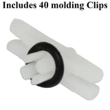 Vw Super Beetle Aluminum Outside Molding Kit With Clips For Type 1 1973 - 79 - Moore Parts