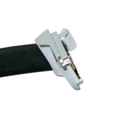 VW Type 2 Bus Inside Door Pull Grab Handle, Black & Chrome Trim 1968 - 79, Pair - Moore Parts