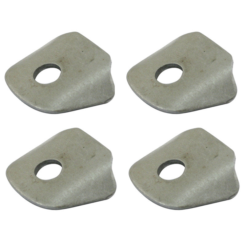 Universal Mounting Tab,3/8" Hole,1-3/4" Long x 2" Wide,1/16" Steel, 4 Pack