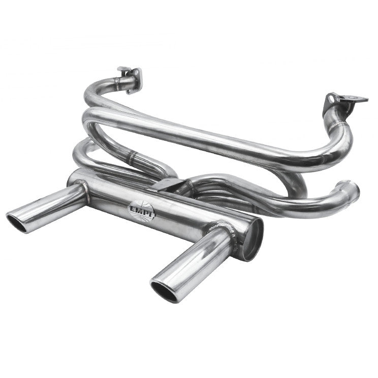 Empi 3761 Vw Stainless Steel 2 Tip GT Exhaust System, Air-cooled Vw Bug & Ghia