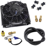 Empi 9292 Mesa 72 Plate Oil Cooler/Electric Fan Kit W/Fan Thermostat, Hose, Fittings