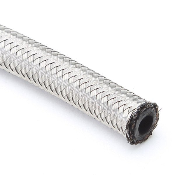  - 10 AN Double Braided Stainless Steel Hose 1/2" Inner Diameter, 10 Feet - Moore Parts