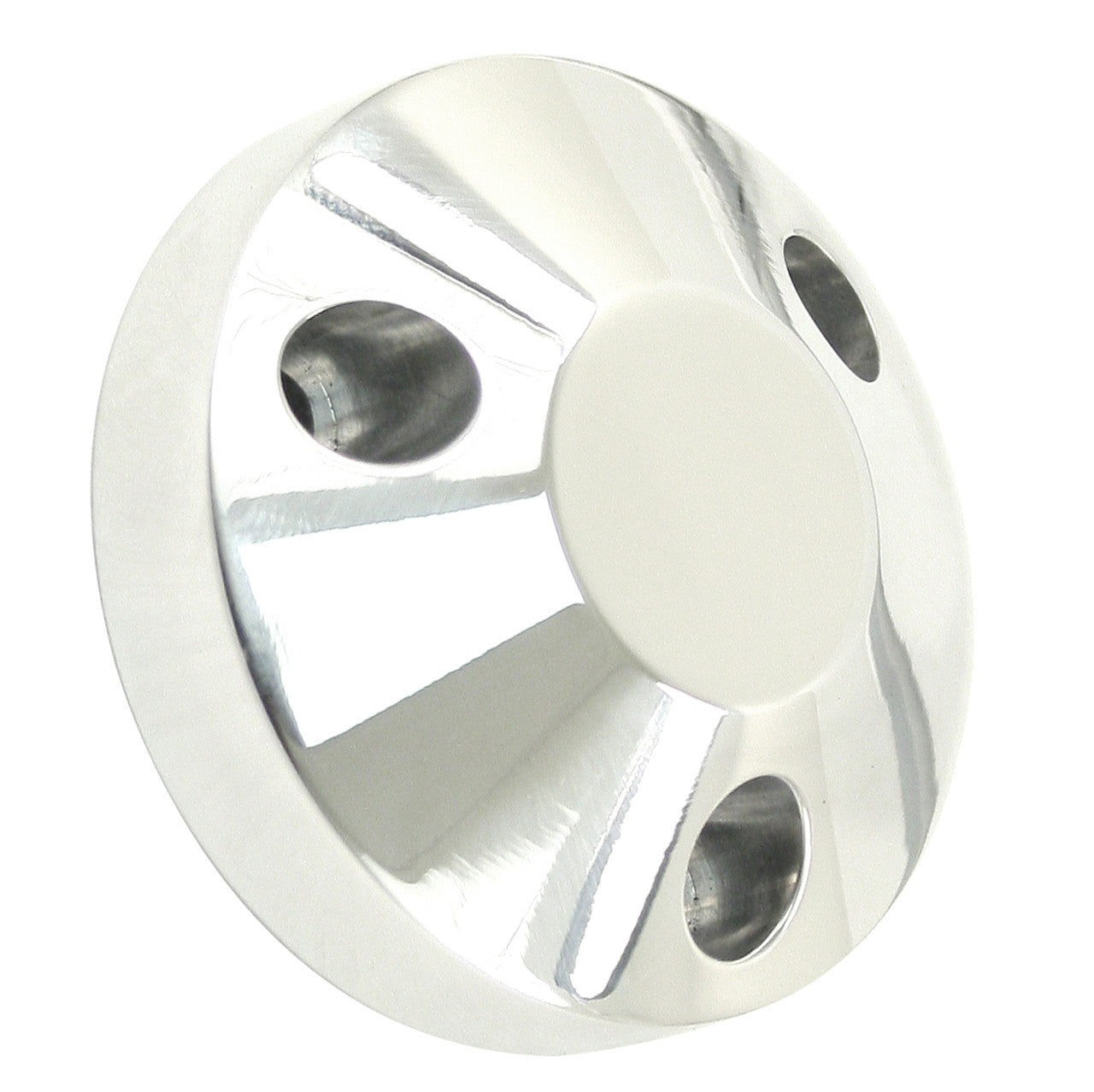 Aluminum 3 Bolt Center Cap For Steel Or Aluminum Steering Wheels