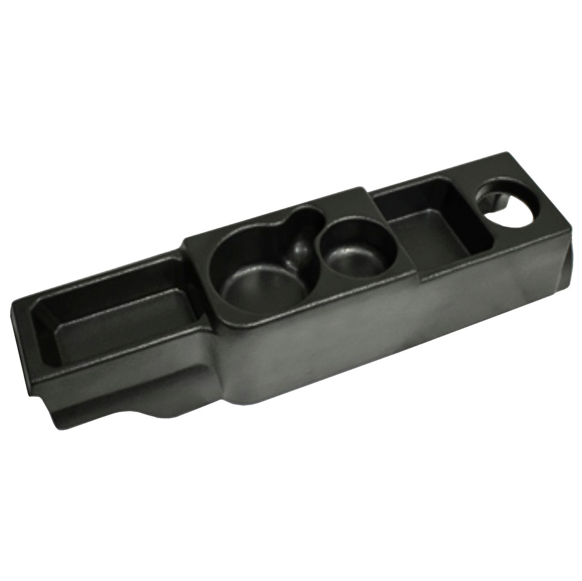 Empi 16-9550 Black Plastic Vw Center Console With Cup Holder & Compartments