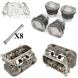 1800cc T - 2/4 Air - cooled Vw Engine Rebuild Kit, Top End New Heads & 93mm Pistons - Moore Parts