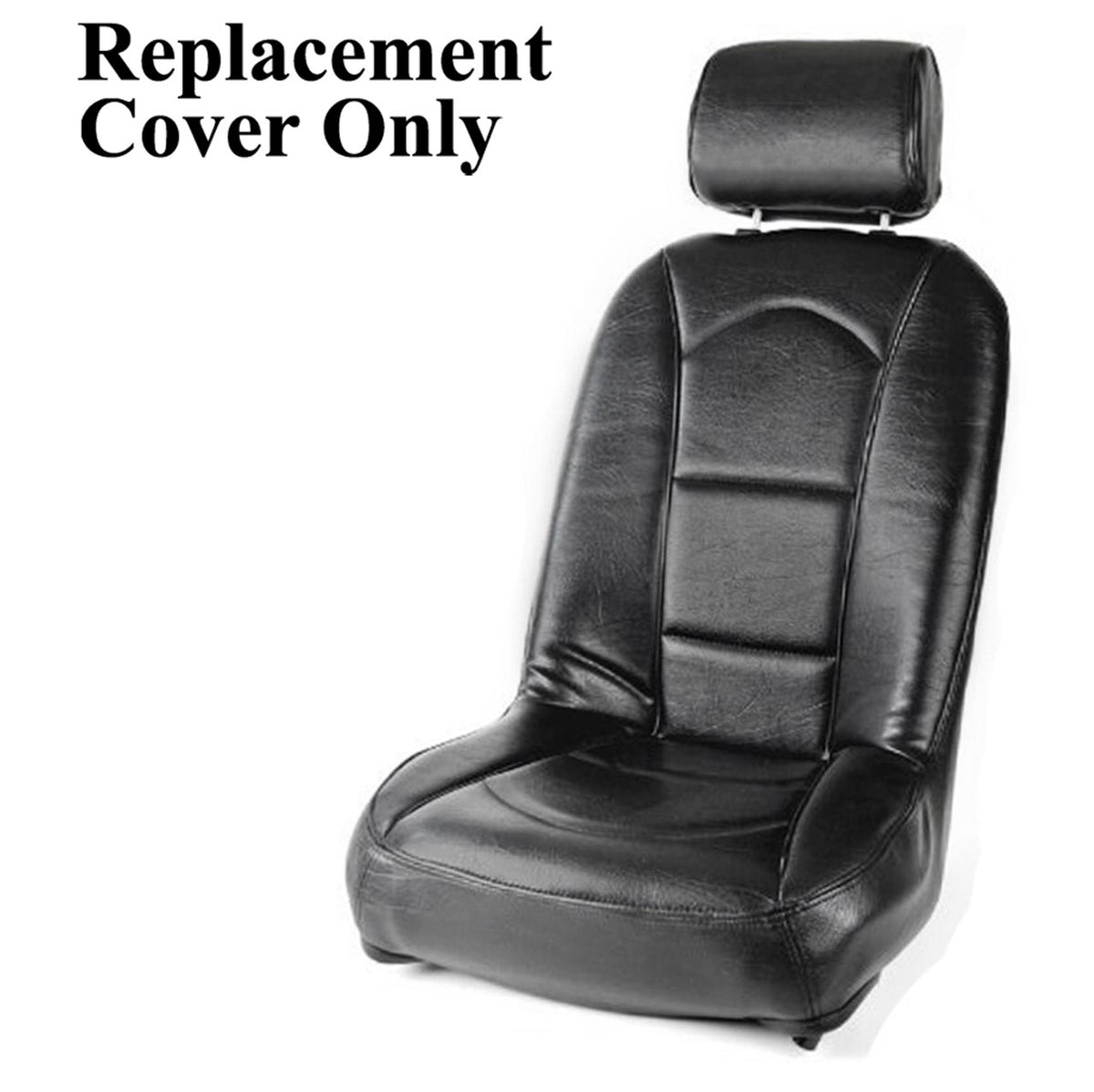 Empi 62-2820-7 Race Trim Slim Line Seat Cover Only, Black Vinyl/Black Vinyl