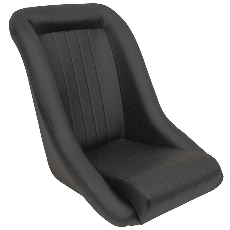 Empi 62-2880 Race Trim Roadster Style Lo-Back Seats - Black Vinyl, Pair (62-2880-PAIR)