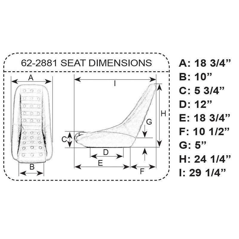 Empi 62-2881 Race Trim Roadster Style Lo-Back Seats - Black Vinyl With Vents, Pair (62-2881-PAIR)