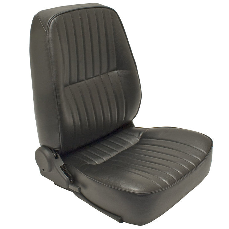 Empi 62-2951 Black Vinyl Reclining Low Back Bucket Seat, Right Side