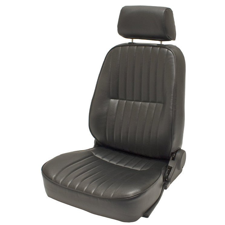 Empi 62-2960 Black Vinyl Reclining Low Back Bucket Seat W/Headrest, Left Side