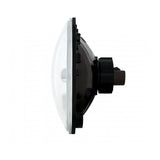 7" Crystal Headlight W/White LED Halo Ring, 9007 Bulb & H4 Adapter - Moore Parts