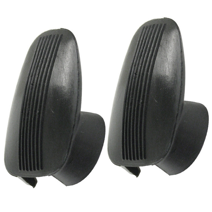 Black Coat Hook Caps For Vw Bug 1961-1967, Pair