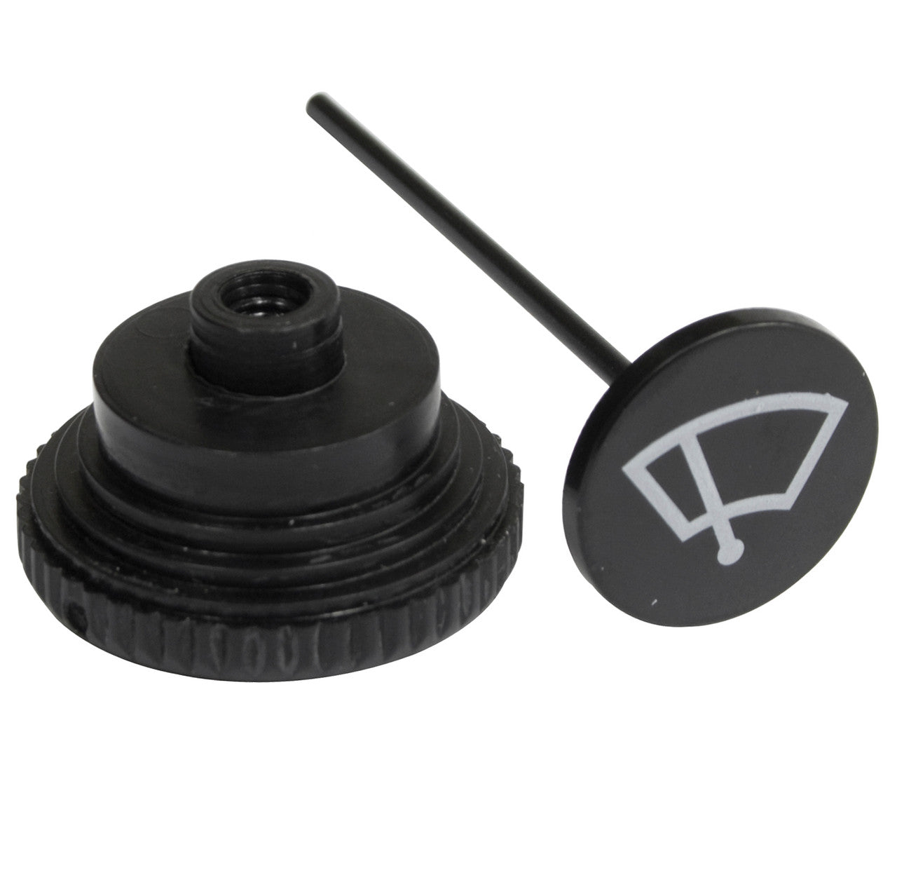 Black Dash Wiper Knob For Classic Vw Bug, Ghia, Type 2 Bus, Type 3 1968-1977