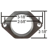 Empi 43-6050 Chrome 2-1/4" Tall Velocity Stacks Weber IDF, HPMX, Dellorto, Pair