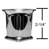 Empi 43-6050 Chrome 2-1/4" Tall Velocity Stacks Weber IDF, HPMX, Dellorto, Pair