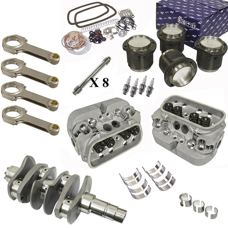 Vw Bug Engine Kit Hi Performance 1641cc With Racing Cylinder Heads