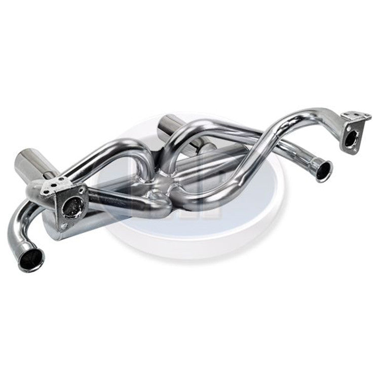 Vw Galvanized 2 Tip Deluxe Exhaust System, Air-cooled Vw Bug & Ghia