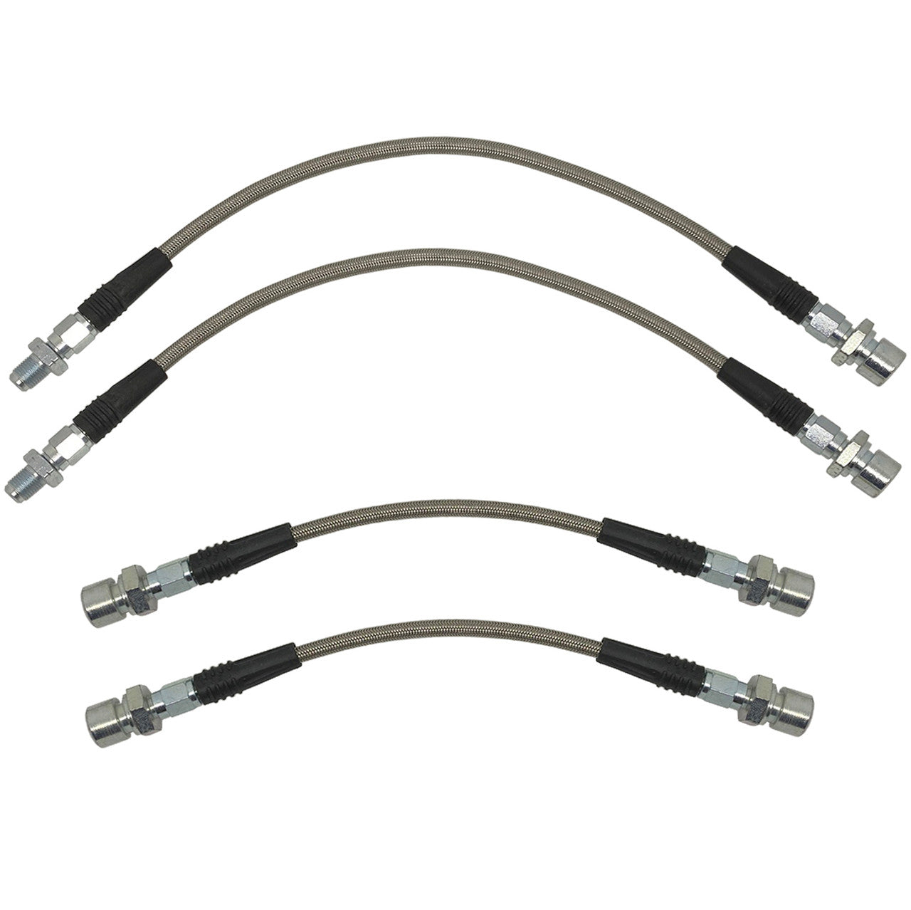 Brake Line Kit Vw Bus 1950-55. Stainless Steel Braided 4-Piece Set