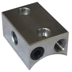 Brake Line Block With 1/8" Npt Holes. For Brake Switch Or T Adapter