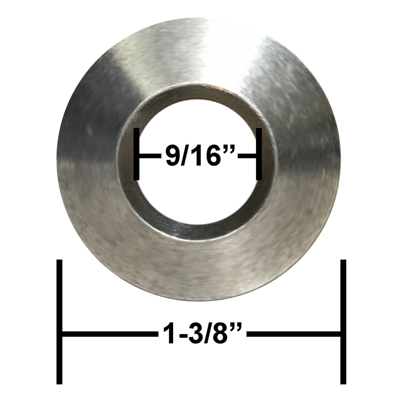 Aluminum Wheel Washer, Flat Surface To 60 Degree Lug Taper, 20 Pack