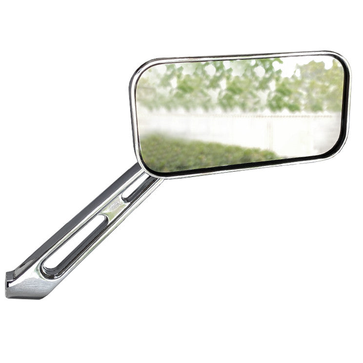 Manx Buggy Chrome Sideview Rectangular Mirror, Universal Left Or Right, Each