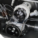 Vw Bug Engine Pulley Set. Kuhltek Motorwerks Black Alternator / Crank Pulley Kit