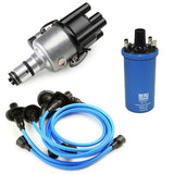 Vw Bug Ignition Kit 009 Distributor, 12V Beru Blue Coil, Blue Wires