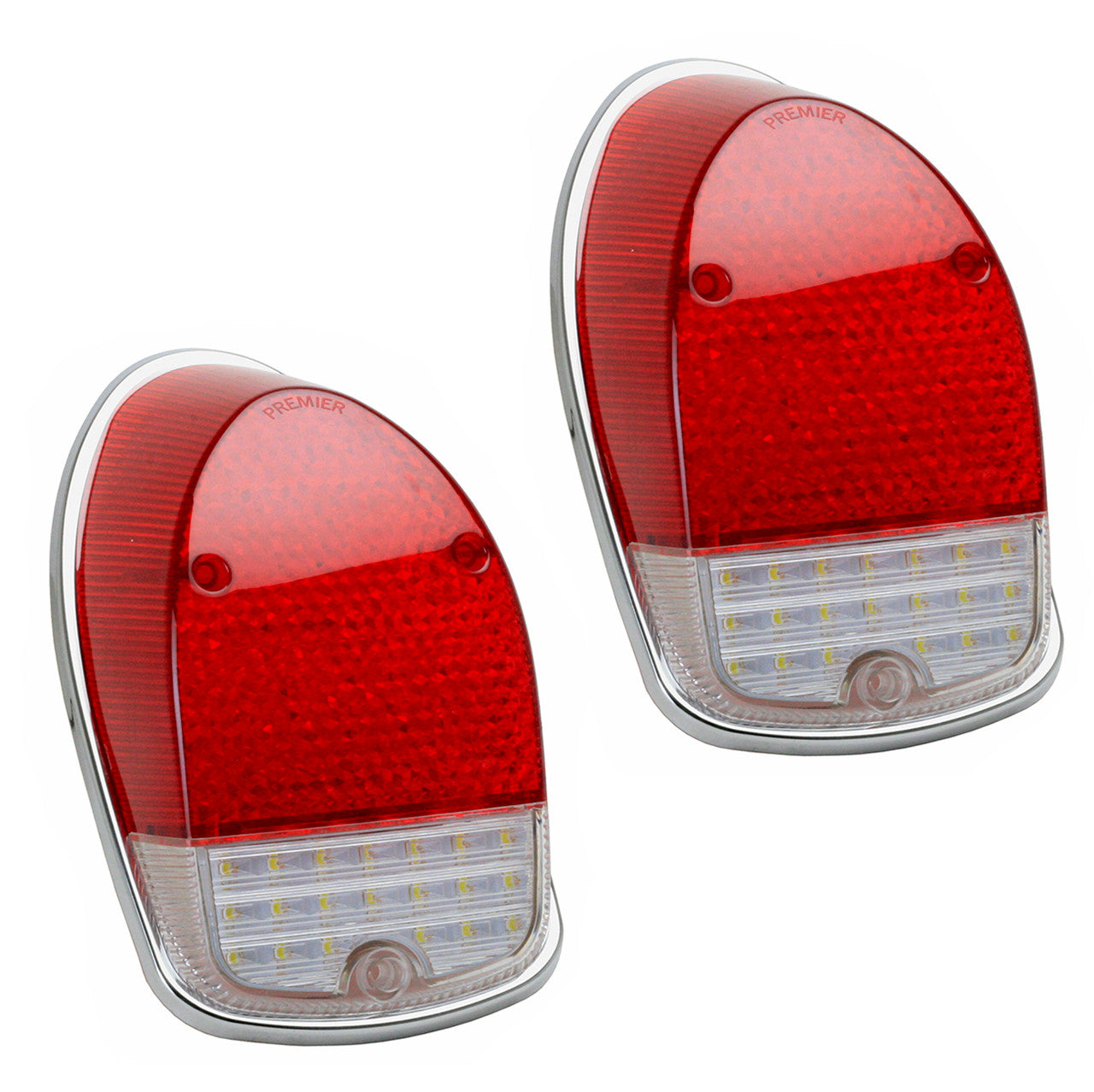 LED Tail Light Lens For Vw Bug 1968-1970, Left & Right - Pair