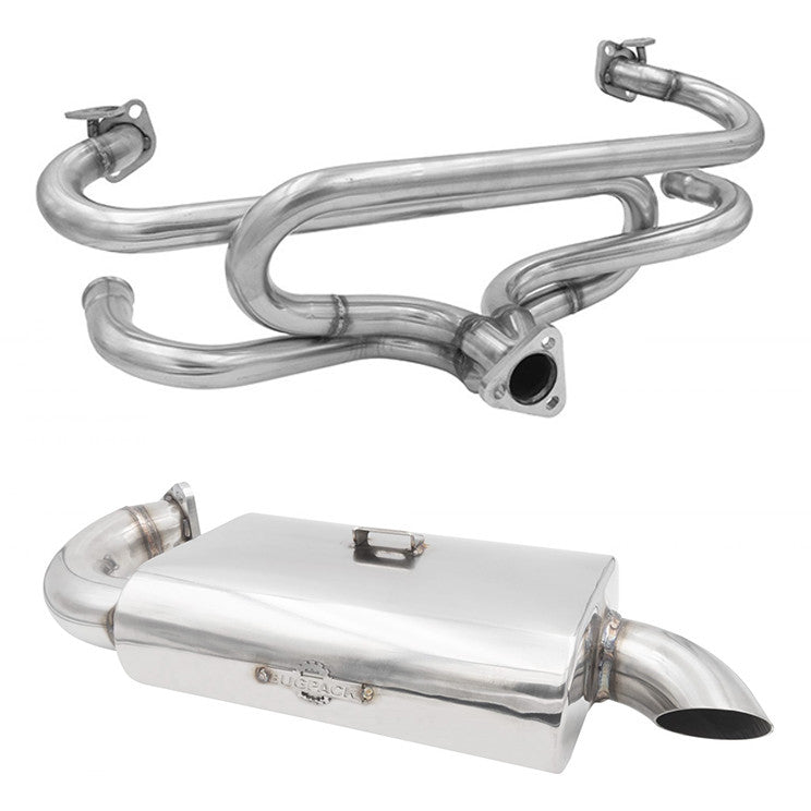 BUGPACK Stainless Steel Mondo Muffler Exhaust System 1600cc Type 1 Vw Bug