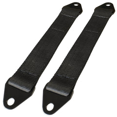Moore Parts 12" Off-Road Suspension Limit Straps With Black Tabs, Pair