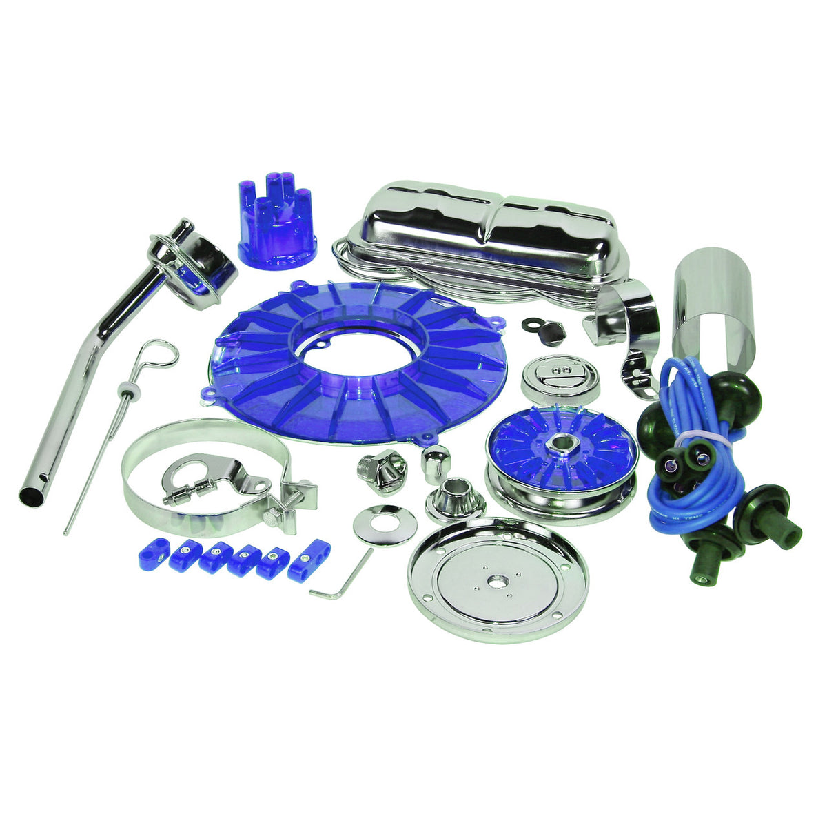 Empi 8654 Blue Deluxe Engine Trim Kit - Volkswagen Bugs Ghia Early Vw Bus