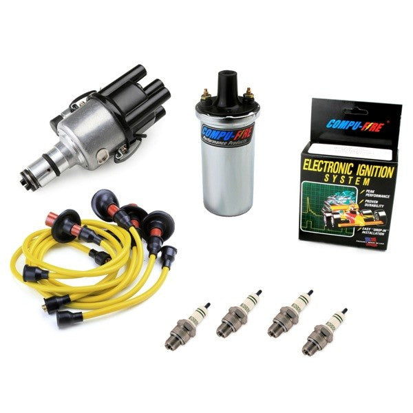 Vw Bug Ignition Kit 009 Distributor W/Compufire,12V Compufire Coil, Yellow Wires