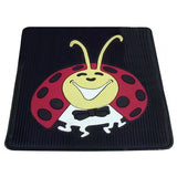 Vw Bug Rear Rubber Floor Mats With Colored Lady Bug Impression