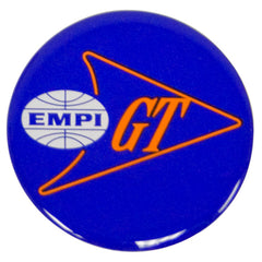 Empi 17-2993 Wheel Cap/Horn Button Sticker, Empi/GT Logo Blue/White/Orange 43mm