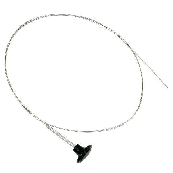 Vw Bug Front Hood Release Cable With Black Knob, 1949-1968