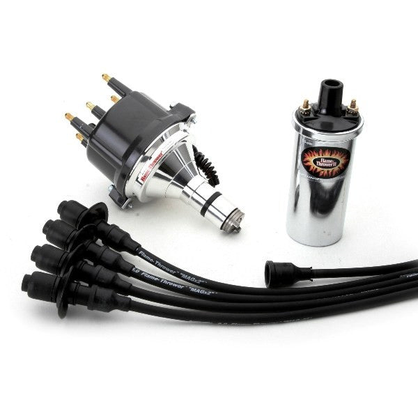 Pertronix Vw Ignition Kit With Ignitor 1 Billet Distributor, Coil, Black Wires