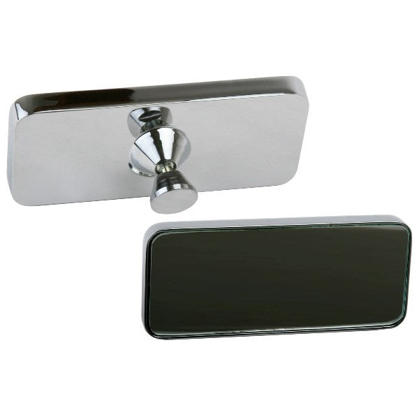 Chrome Rear View Glue On Mirror For Flat Windshields