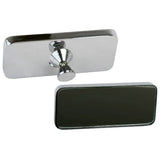 Chrome Rear View Glue On Mirror For Flat Windshields