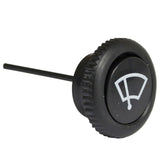 Black Dash Wiper Knob For Classic Vw Bug, Ghia, Type 2 Bus, Type 3 1968 - 1977 - Moore Parts