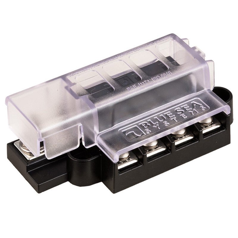 Blue Sea 5045 Atc Compact Fuse Block With Cover, 4 Circuit 19 - 142 - Moore Parts