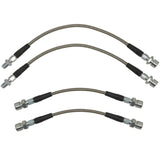 Brake Line Kit Vw Bug 1967 - 68. Stainless Steel Braided 4 - Piece Set - Moore Parts