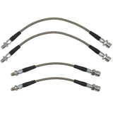 Brake Line Kit Vw Bug 1969 - 77. Stainless Steel Braided 4 - Piece Set - Moore Parts