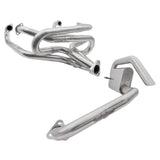 BUGPACK Stainless Steel 1 - 3/4" Merged Racing Exhaust Header W/Hide - Out Muffler - Moore Parts
