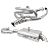 BUGPACK Stainless Steel 1 - 3/4" Merged Racing Exhaust Header W/Mondo Muffler - Moore Parts