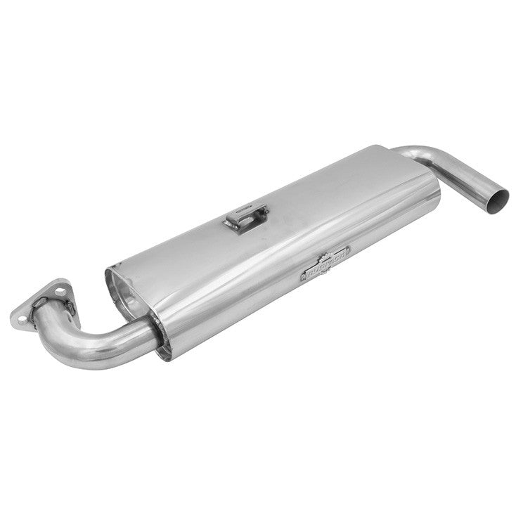 BUGPACK Stainless Steel Single Quiet Pack Muffler Only, Type 1 Vw Bug/Ghia - Moore Parts