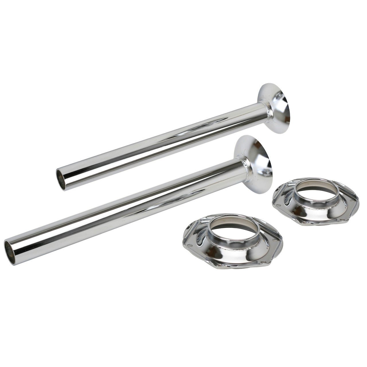 Chrome Vw Bug Swing Axle Tubes With Side Flanges, Pair - Moore Parts