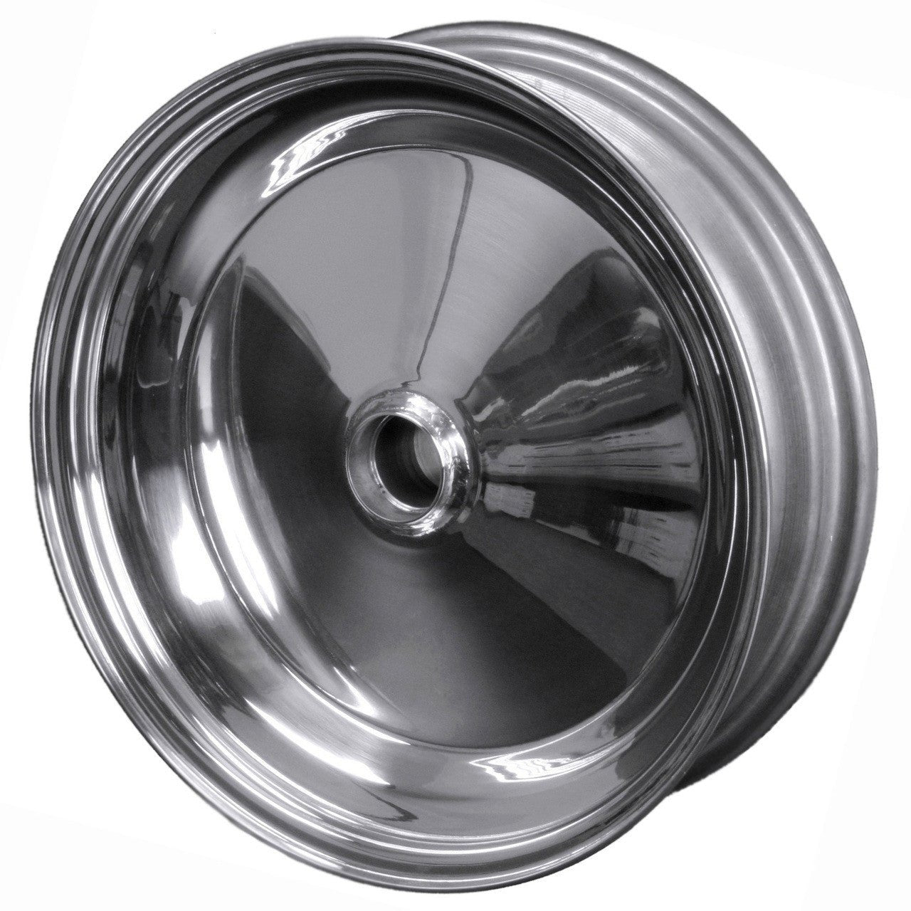 CMS Aluminum Dune Buggy Solid Spindle Mount Wheels. PAIR, Vw King Pin 15" X 4" - Moore Parts